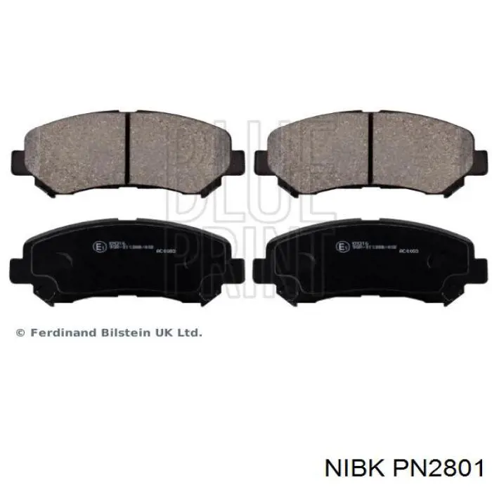 PN2801 Nibk Колодки передние