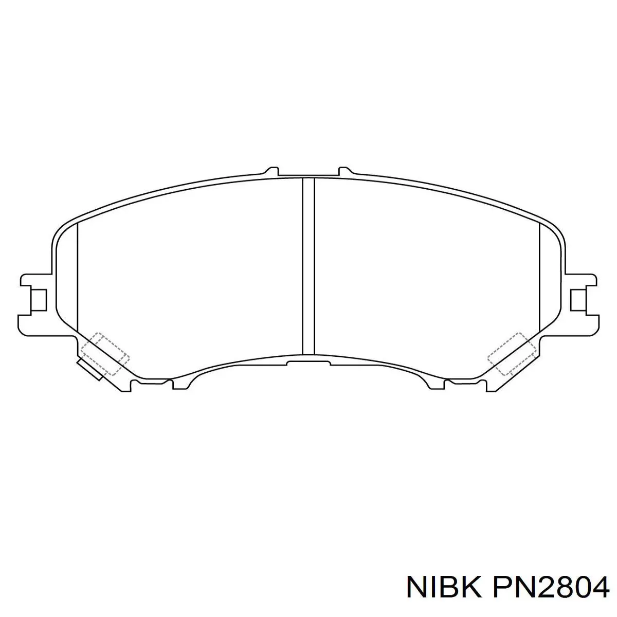 PN2804 Nibk Колодки передние