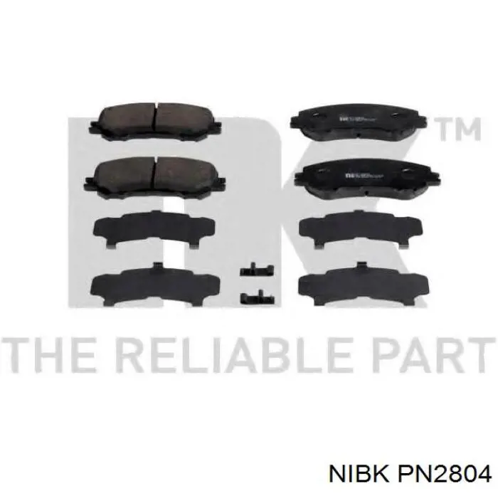 Купить PN2804 Nibk Колодки тормозные