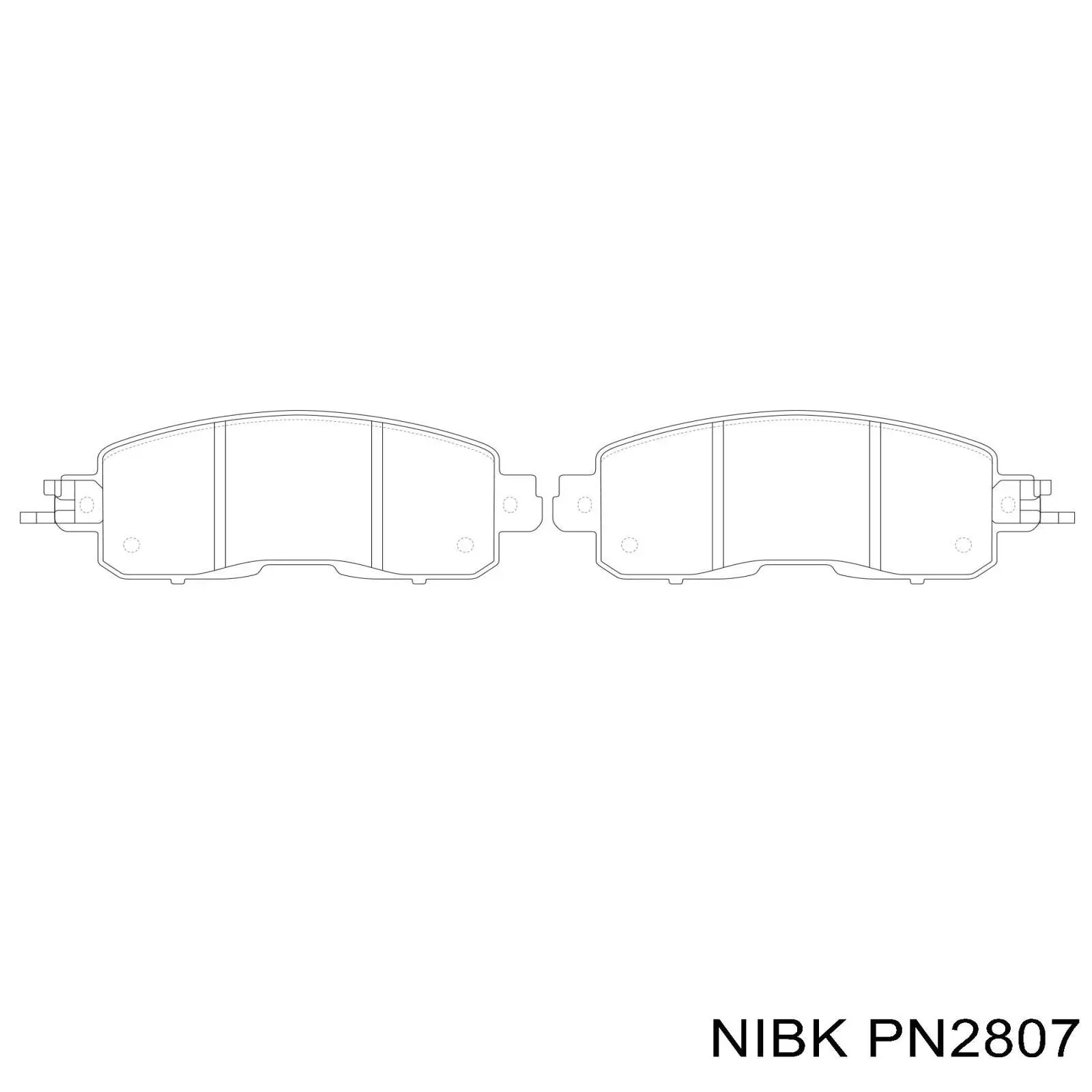 Колодки Nibk PN2807 цена, от 35.26 USD