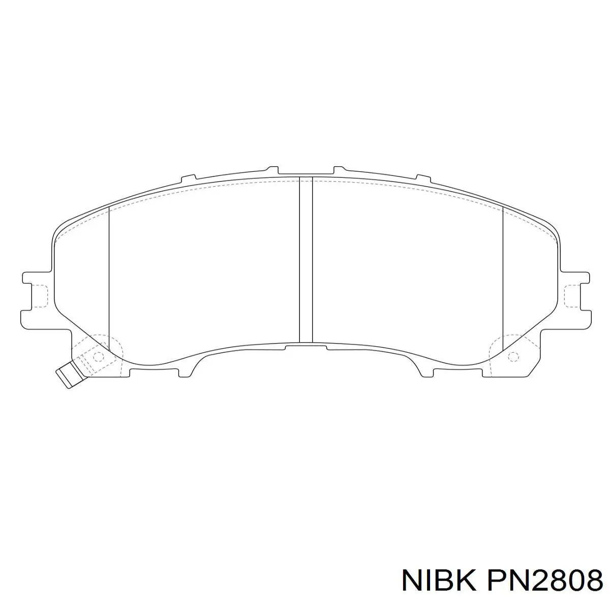 Pastillas de freno delanteras PN2808 Nibk