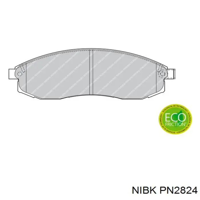Передние тормозные колодки PN2824 Nibk
