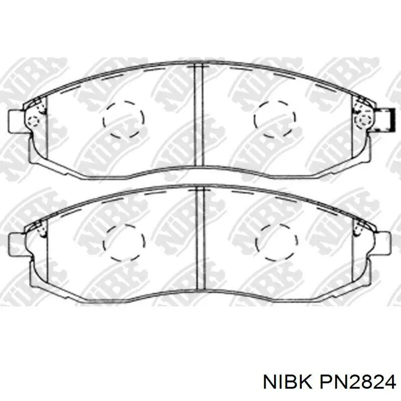 Колодки Nibk PN2824 цена, от 22.36 USD