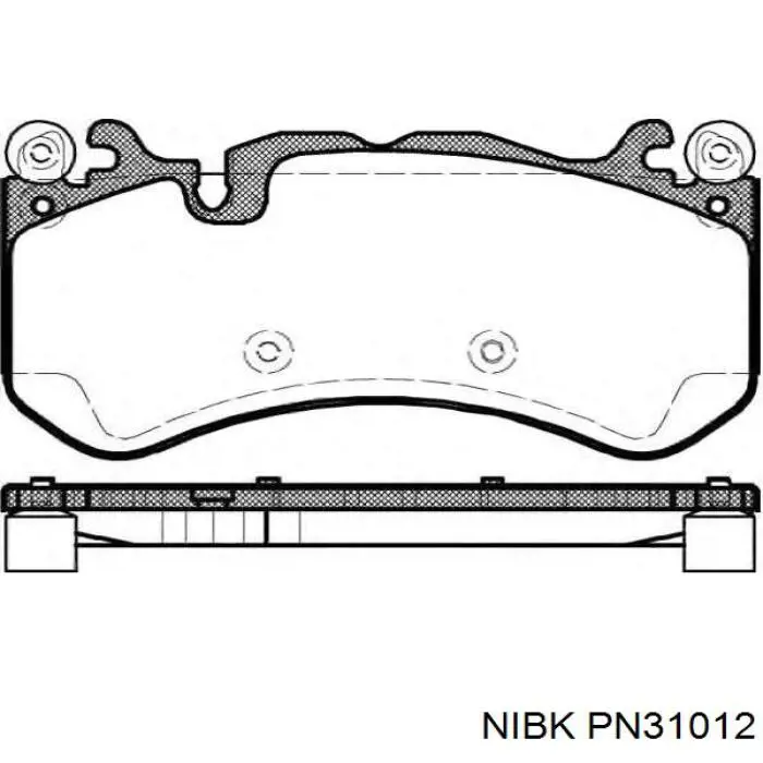 Колодки Nibk PN31012 цена, от 91.36 USD