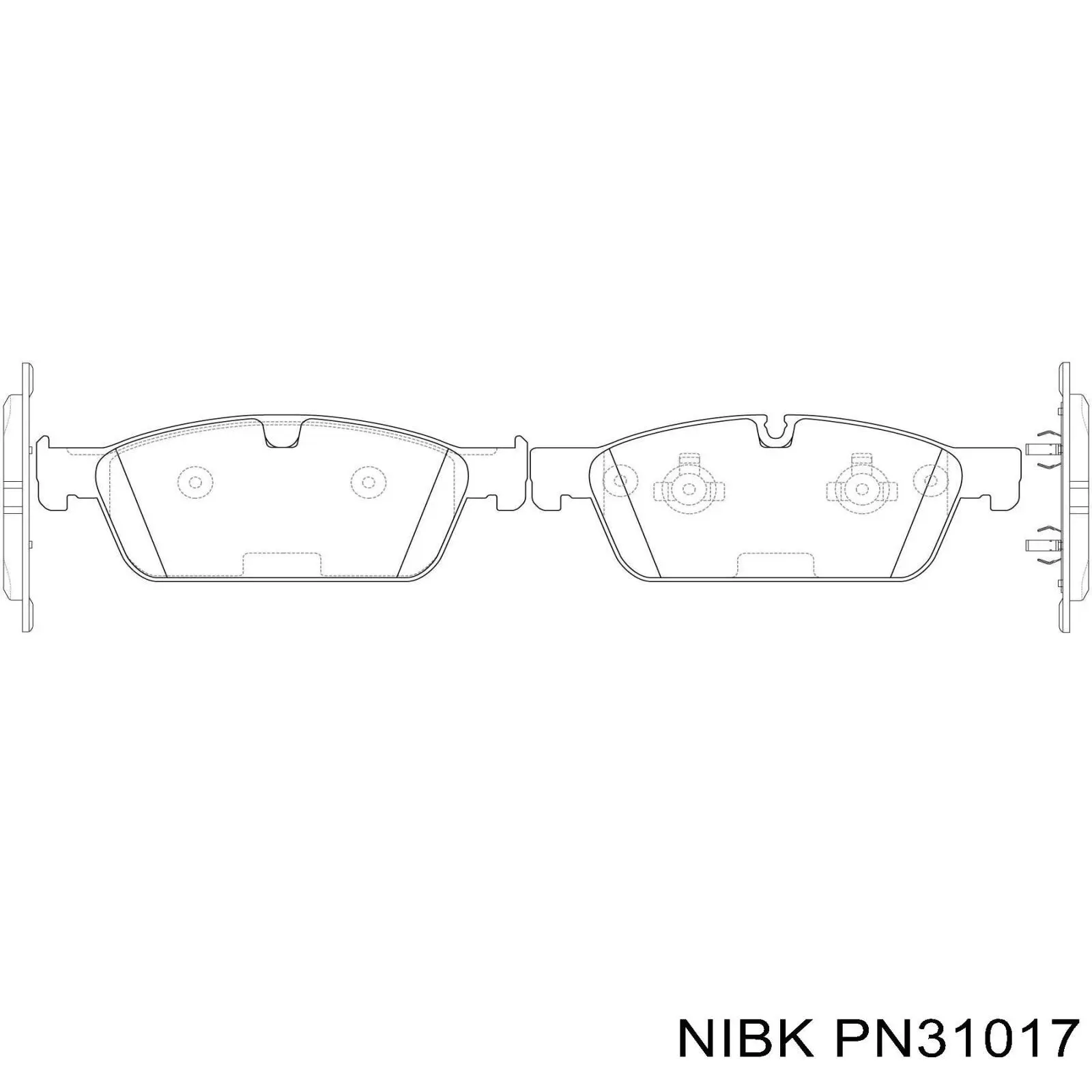 Передние тормозные колодки PN31017 Nibk