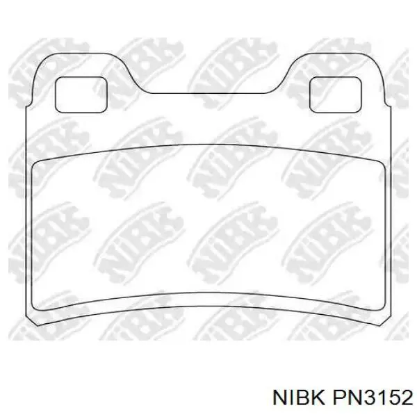 Купить PN3152 Nibk Колодки тормозные