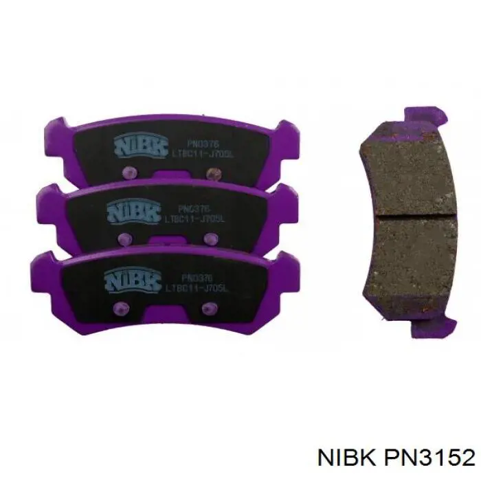 Колодки Nibk PN3152 цена, от 2.25 USD