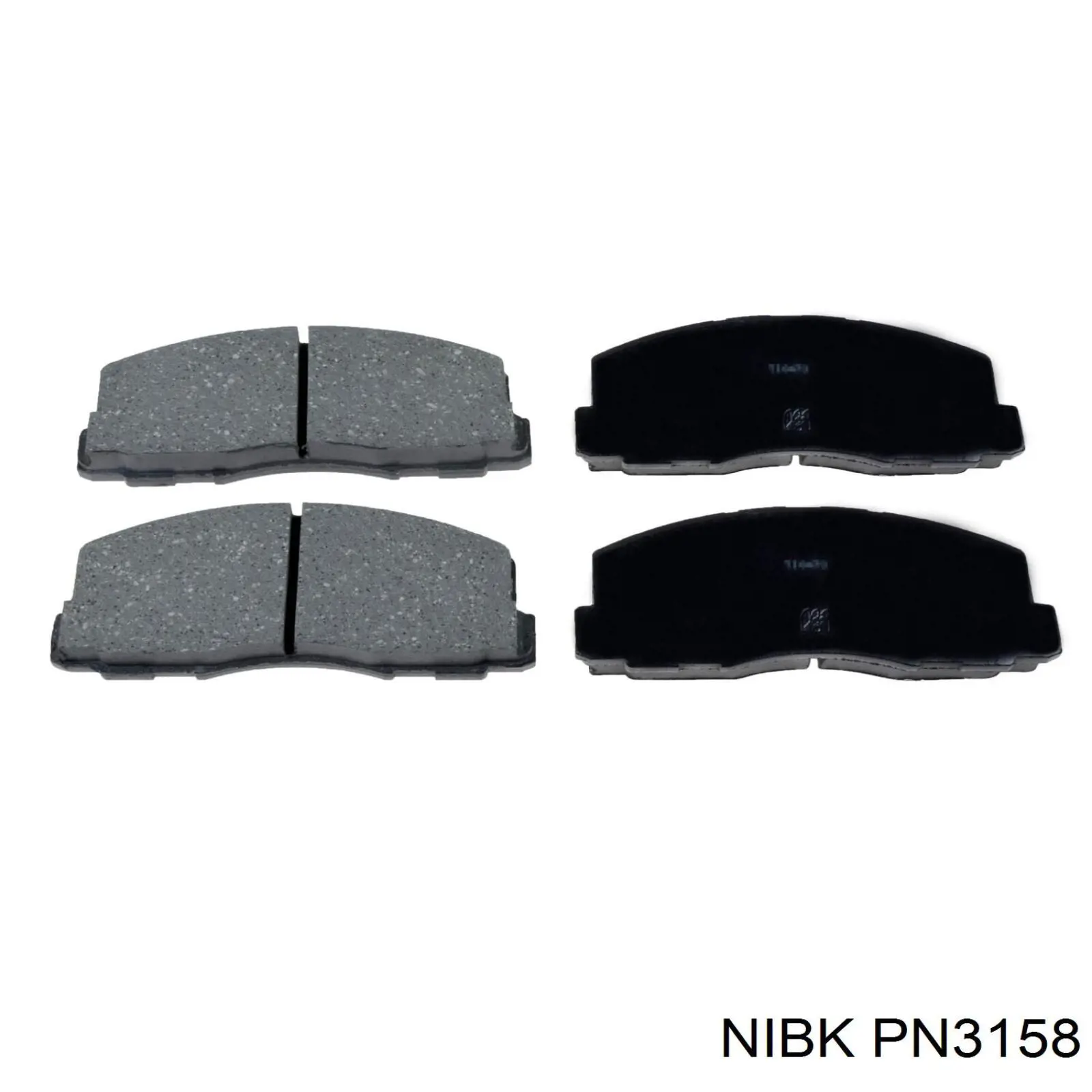 Передние тормозные колодки PN3158 Nibk