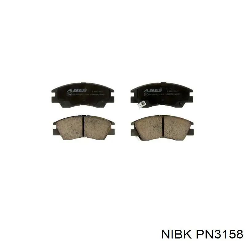 PN3158 Nibk Колодки передние
