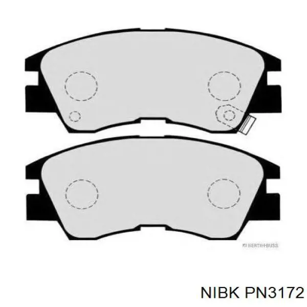Купить PN3172 Nibk Колодки тормозные