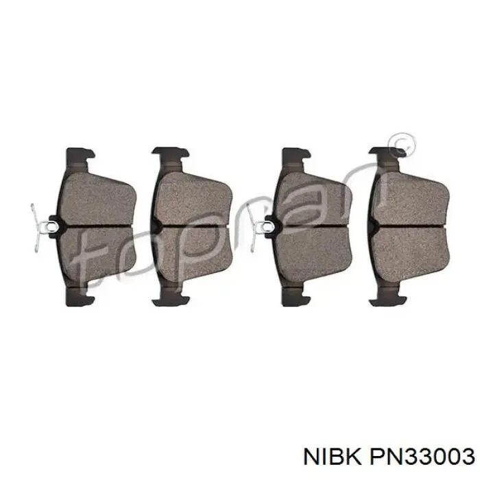Задние тормозные колодки PN33003 Nibk