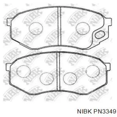 PN3349 Nibk колодки тормозные передние дисковые