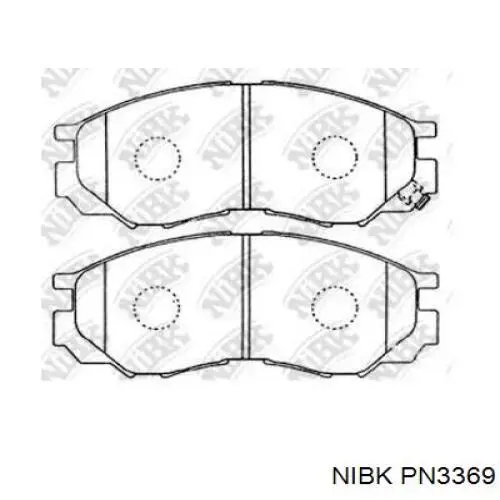 Колодки Nibk PN3369 цена, от 19.45 USD