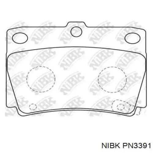 Колодки дисковые  Nibk PN3391 цена, от 23.34 USD