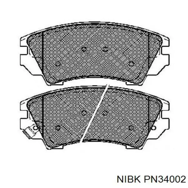 Купить PN34002 Nibk Колодки тормозные