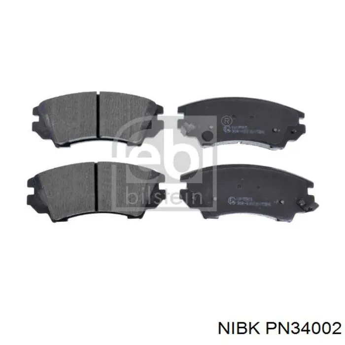PN34002 Nibk Колодки передние