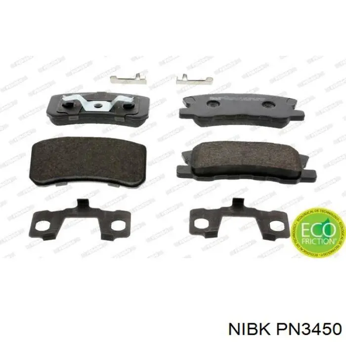 Колодки дисковые  Nibk PN3450 цена, от 19.58 USD