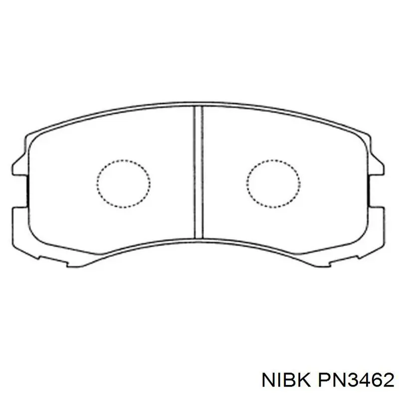 Купить PN3462 Nibk Колодки тормозные