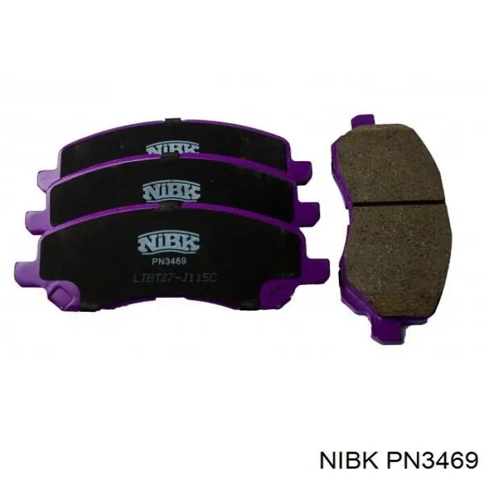 PN3469 Nibk колодки тормозные передние дисковые