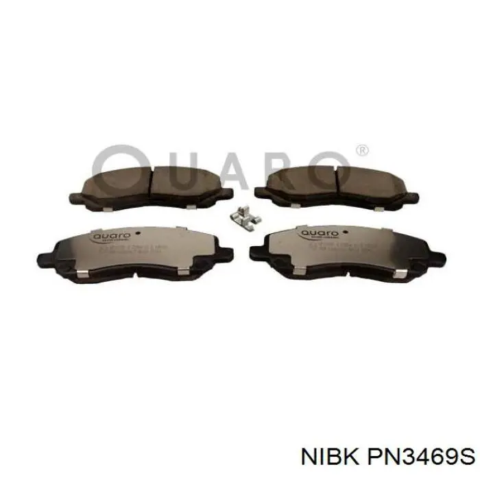 Передние тормозные колодки PN3469S Nibk