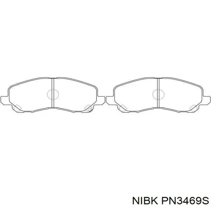 PN3469S Nibk Колодки передние