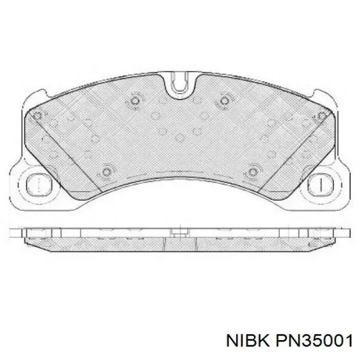 Купить PN35001 Nibk Колодки тормозные