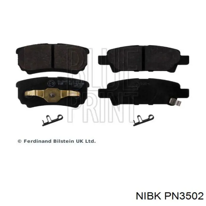 Колодки дисковые  Nibk PN3502 цена, от 20.48 USD
