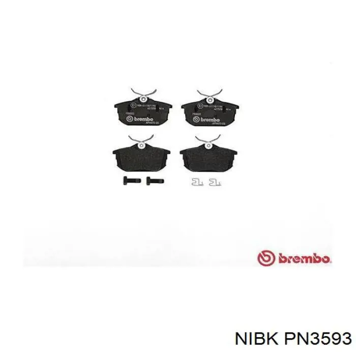 Колодки дисковые  Nibk PN3593 цена, от 20.92 USD