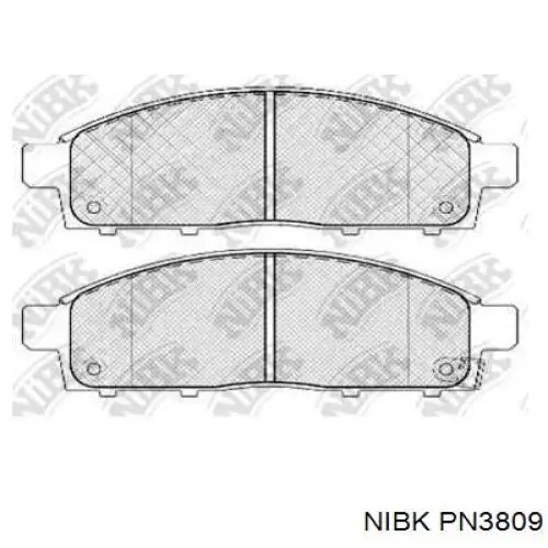 Тормозные колодки Nibk PN3809