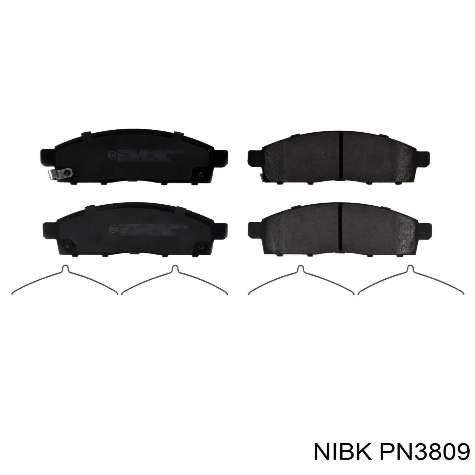 PN3809 Nibk Колодки передние