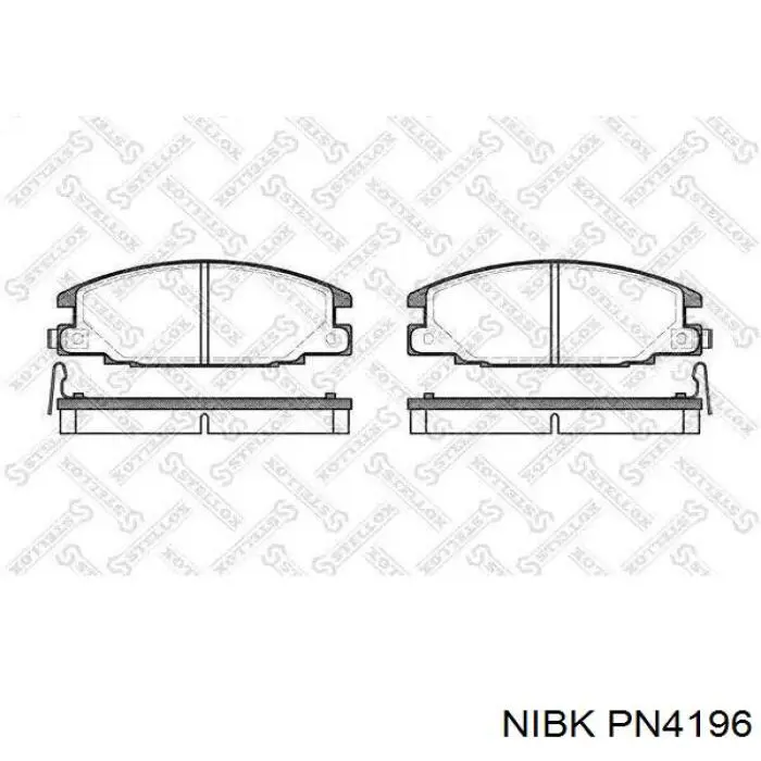 Купить PN4196 Nibk Колодки тормозные