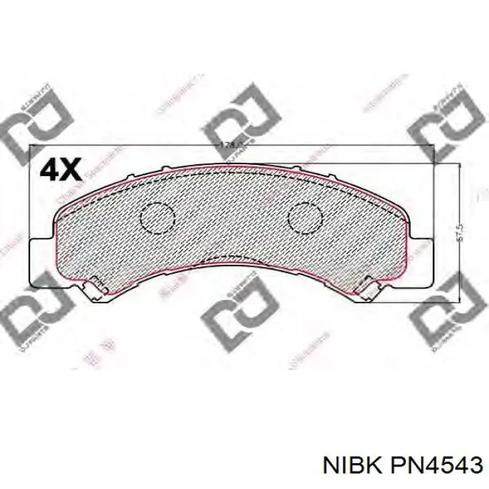 Задние тормозные колодки 16951 Febi
