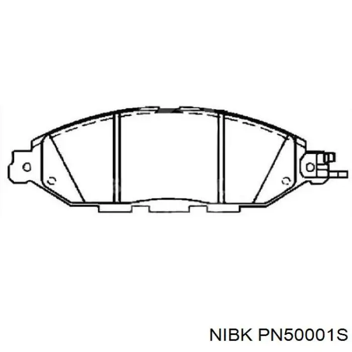 Передние тормозные колодки PN50001S Nibk
