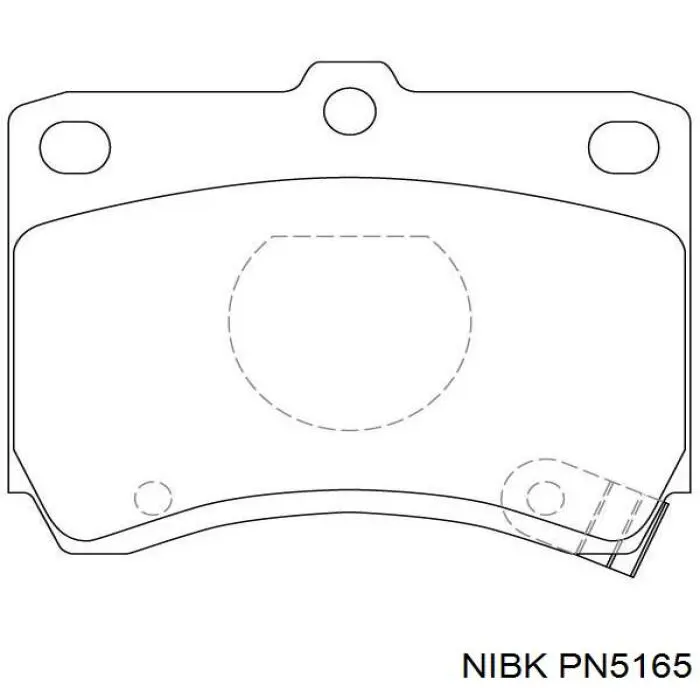 Купить PN5165 Nibk Колодки тормозные