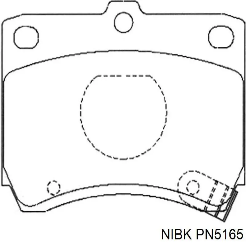 PN5165 Nibk Колодки передние