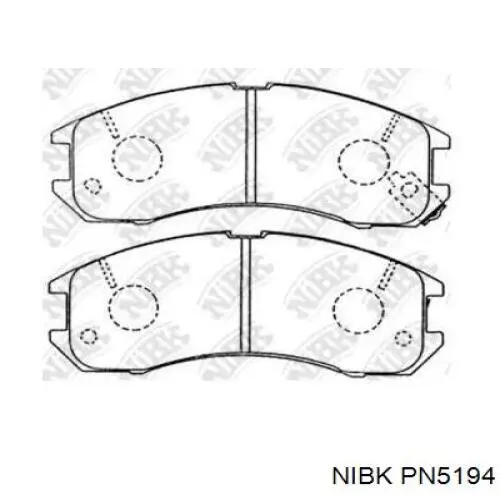 Передние тормозные колодки PN5194 Nibk