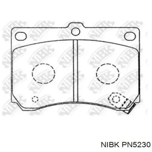 Передние тормозные колодки PN5230 Nibk