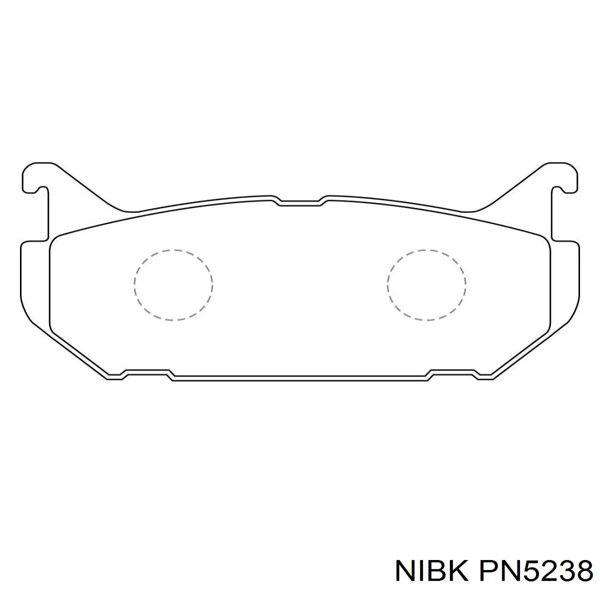 Задние тормозные колодки PN5238 Nibk