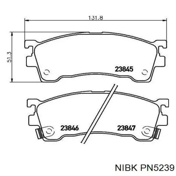 Колодки Nibk PN5239 цена, от 20.16 USD