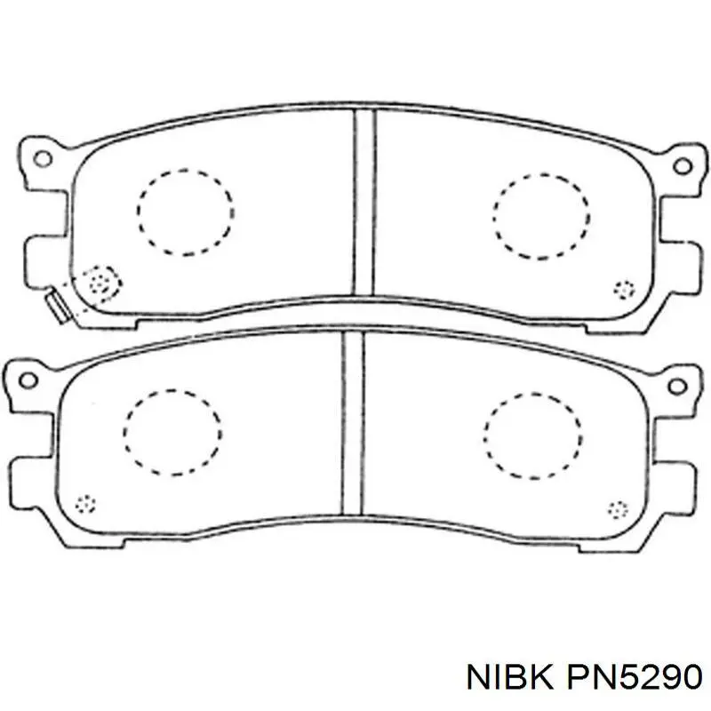 Купить PN5290 Nibk Колодки тормозные задние, дисковые