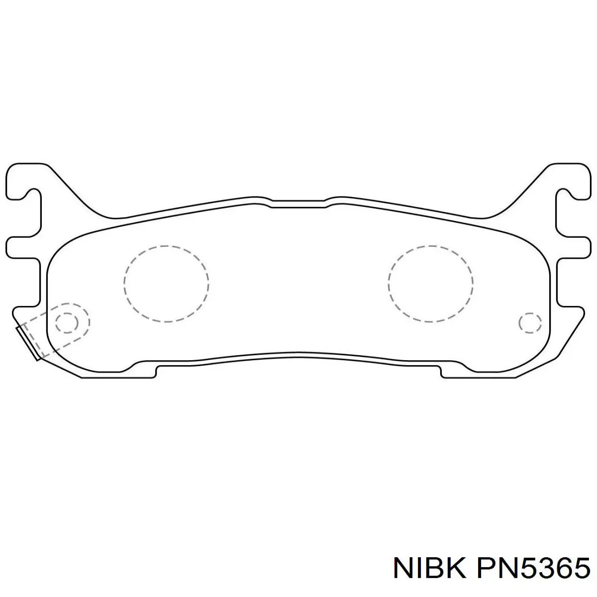 Задние тормозные колодки PN5365 Nibk