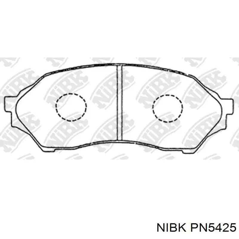 Колодки тормозные передние дисковые Nibk PN5425
