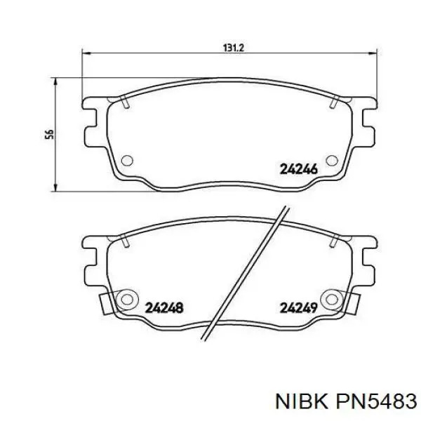 PN5483 Nibk Колодки передние