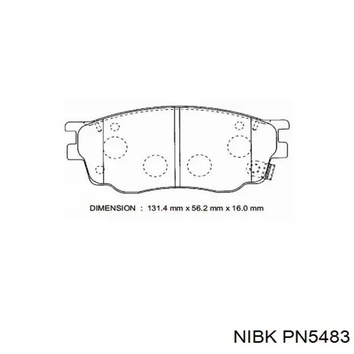 Колодки Nibk PN5483 цена, от 20.13 USD