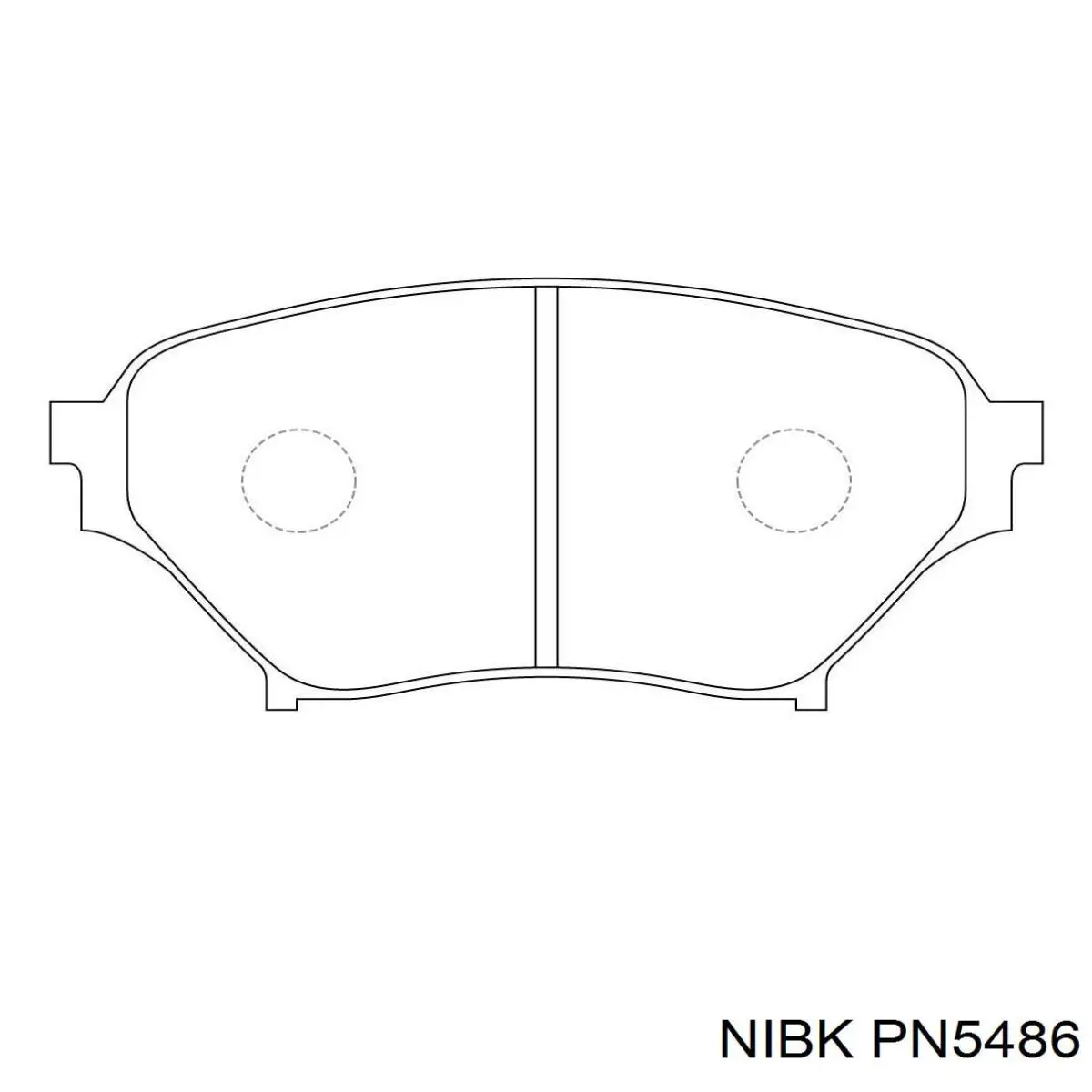 Передние тормозные колодки PN5486 Nibk