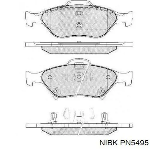 Колодки Nibk PN5495 цена, от 21.22 USD