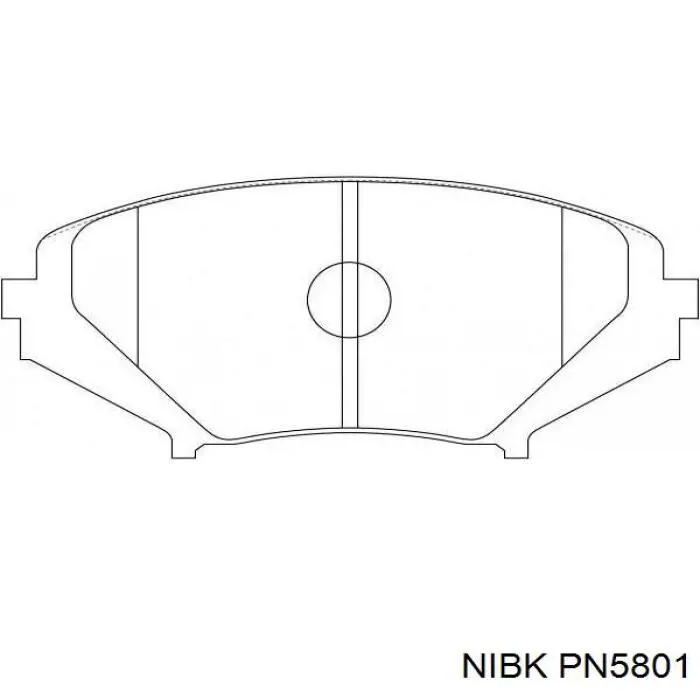 Передние тормозные колодки PN5801 Nibk