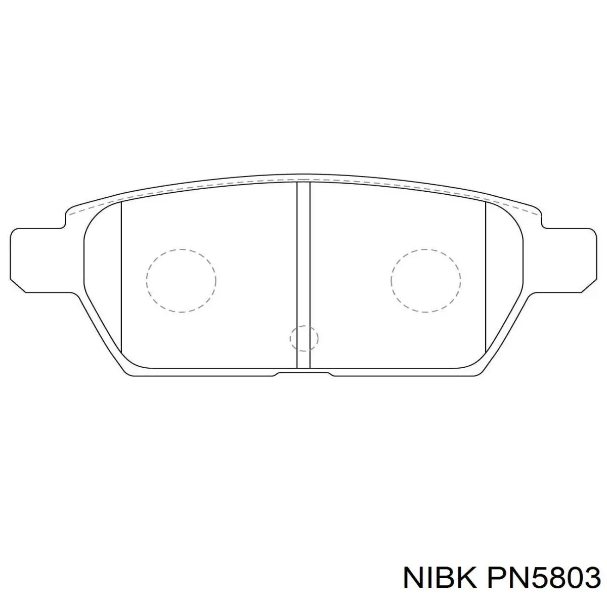 Купить PN5803 Nibk Колодки тормозные задние, дисковые
