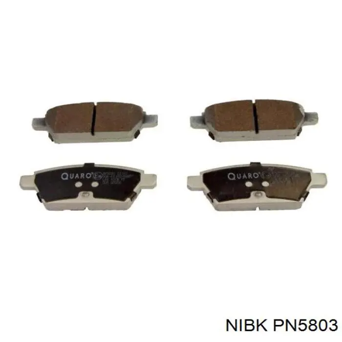 PN5803 Nibk Колодки тормозные дисковые комплект