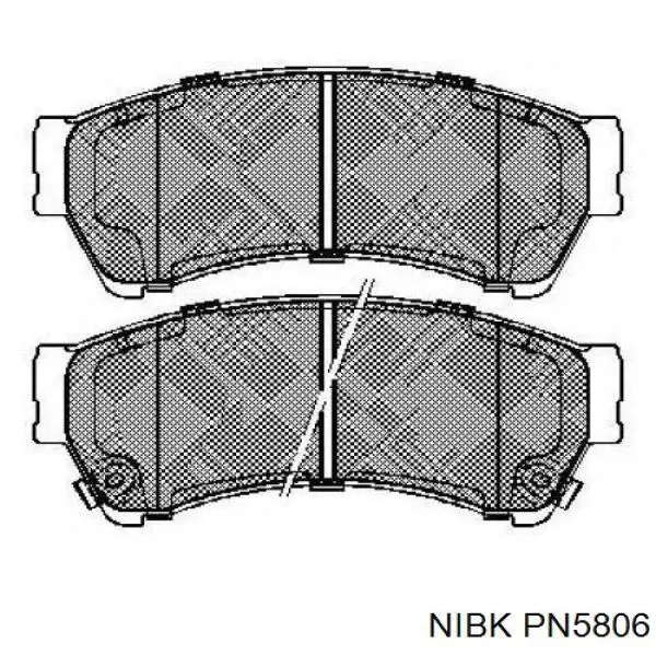 Колодки Nibk PN5806 цена, от 29.10 USD